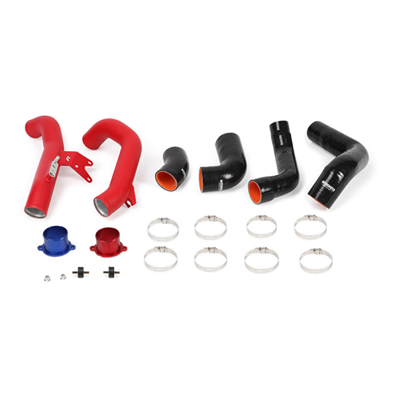 Mishimoto 2016+ Honda Civic 1.5T / 2017+ Civic Si Silver Intercooler Kit with Red Piping