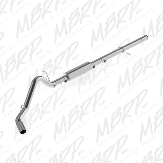 MBRP Armor Lite Series Cat Back Exhaust System for Chevy Silverado & GMC Sierra 1500 - 3.5 Inch Single Side Exit with 4-Inch Tip