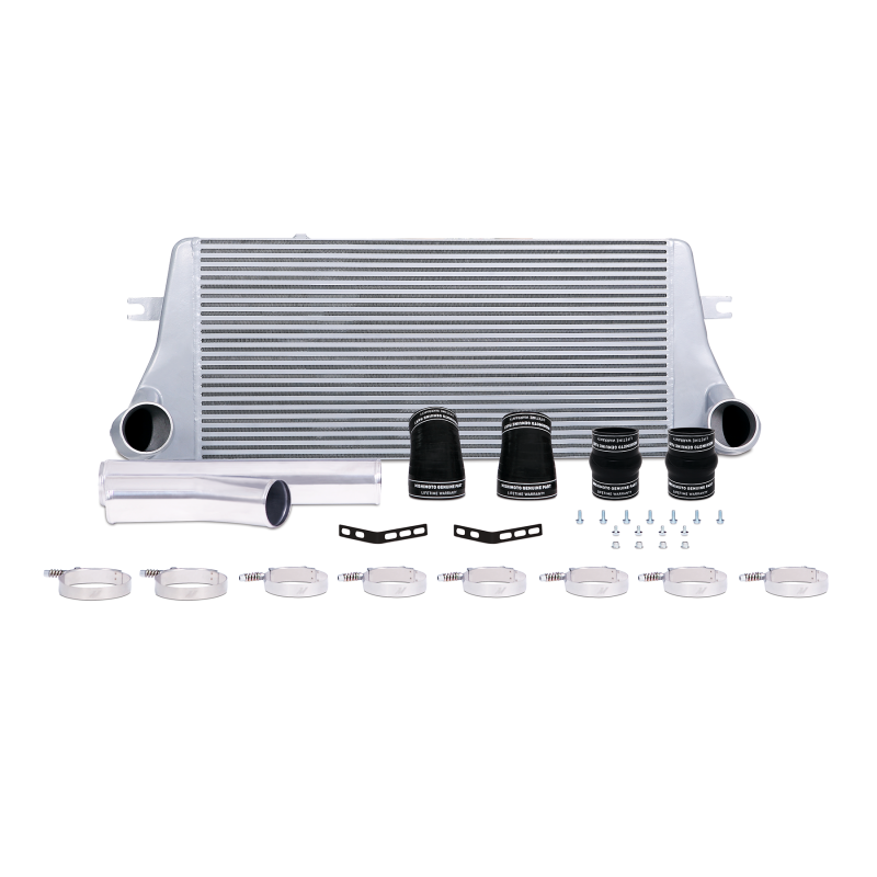 Mishimoto 94-02 Dodge Ram 2500 5.9L Cummins Intercooler Kit with Pipes - Silver