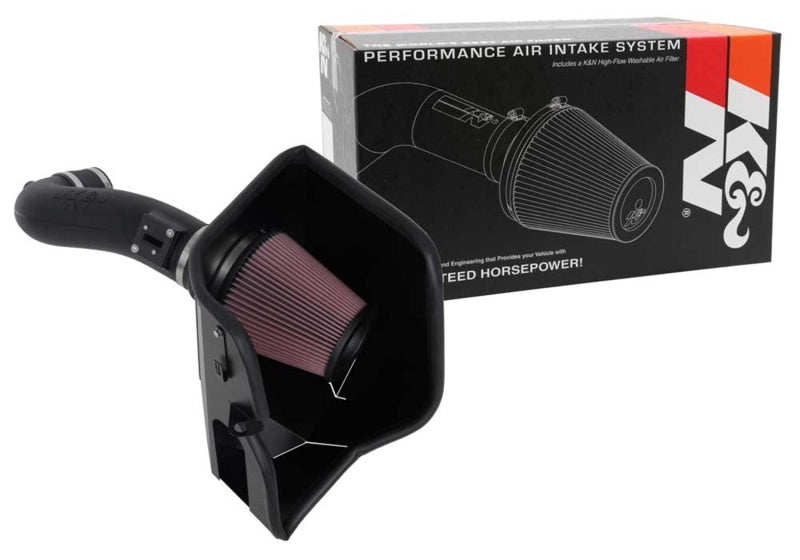 K&N Engineering 63-3110 AirCharger Performance Intake System for 2019 Chevrolet Silverado 1500 and GMC Sierra 1500 with 5.3L/6.2L V8 engines