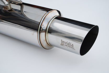 Invidia 2022+ Subaru WRX N1 Twin Outlet Single Layer Stainless Steel Tip Cat-Back Exhaust