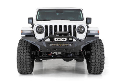 Addictive Desert Designs Stealth Fighter Front License Plate Bracket for Jeep Wrangler JL, JK, and Gladiator JT