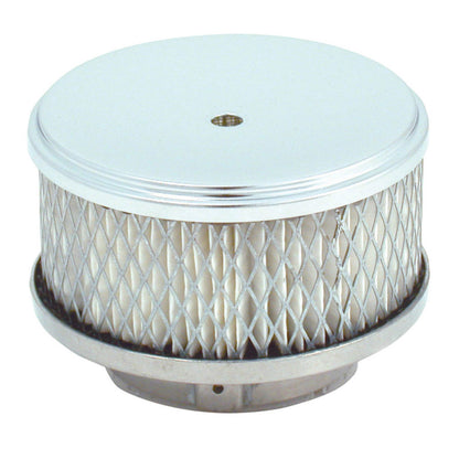 Spectre Chrome Air Cleaner for Carburetors with 2-5/8 In. or 2-5/16 In. Neck Sizes, Part #4790