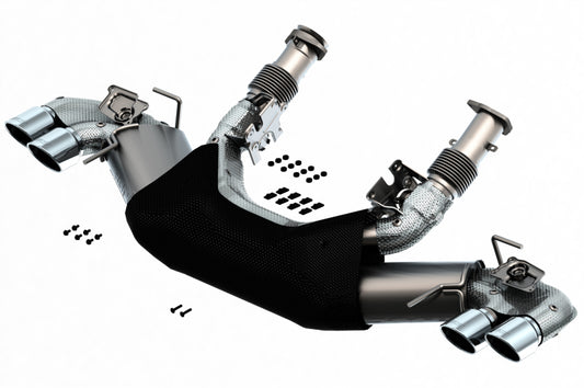 Borla S-Type Cat-Back Exhaust System for 2020-2025 Chevrolet Corvette C8 with Dual Round Tips