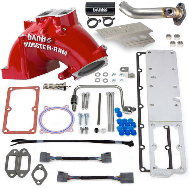 Banks Power 13-18 Dodge Ram 6.7L Monster-Ram Intake System with Fuel Line for Chassis Cab - Improved Throttle Response and Fuel Efficiency