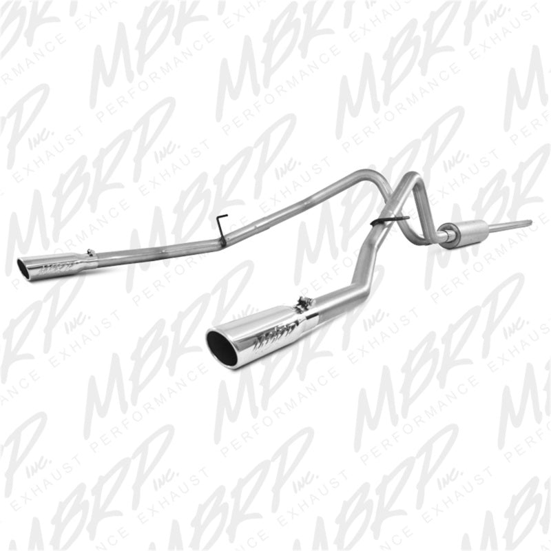 MBRP Armor Lite Series Cat Back Exhaust System for 2004-2008 Ford F-150 4.6/5.4L - Dual Split Rear Exit with 3.5-inch Tips