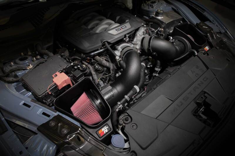 K&N 2024 Ford Mustang GT 63 Series Cold Air Intake System - Increased Horsepower and Torque