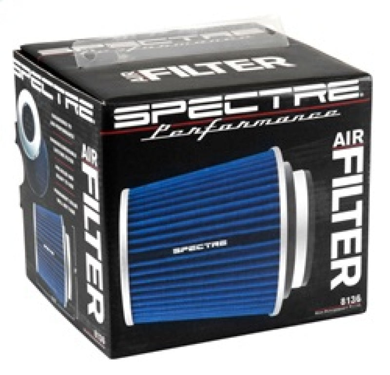 Spectre Adjustable Conical Air Filter 5-1/2 Inch Tall - Blue for 3, 3.5, and 4 Inch Tubes
