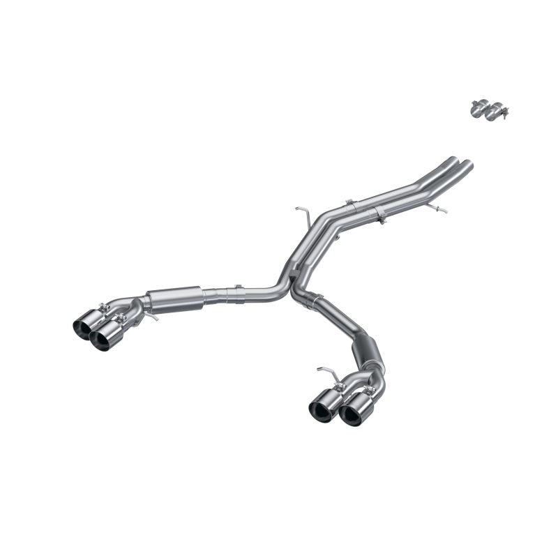 MBRP Armor Pro Series T304 Stainless Steel Cat-Back Exhaust System for 2018-2019 Audi S4 and S5 – Dual Rear Quad Tips
