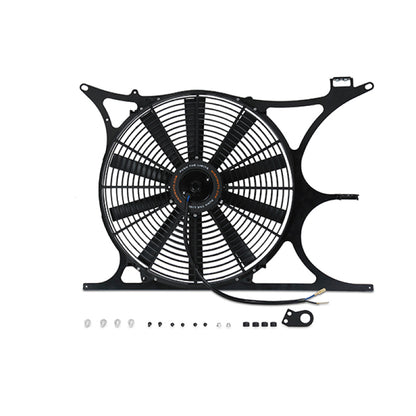 Mishimoto BMW E36 Fan Shroud Kit with 16" High-Flow Electric Fan and Optional Fan Controller