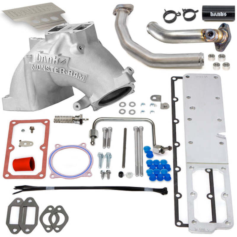 Banks Power 07.5-12 Ram Chassis Cab 6.7L Diesel Monster-Ram Intake System with Fuel Line - Natural Finish