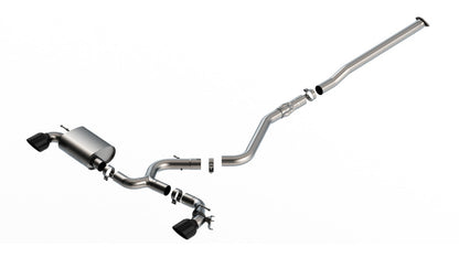 Borla 22-23 Hyundai Kona N 2.0L Turbo Cat-Back Exhaust System with Active Valve and Black Chrome Tips