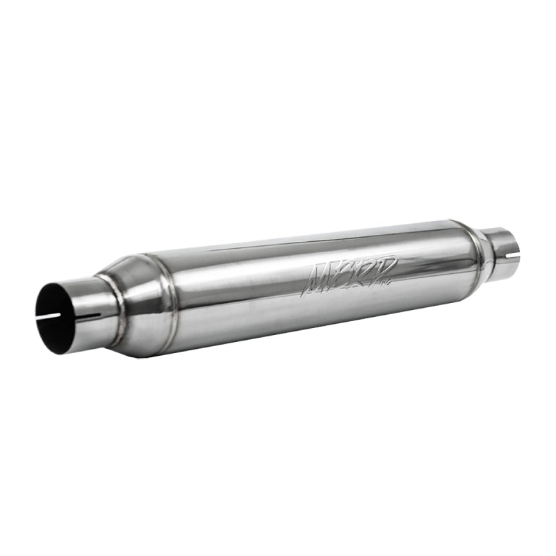 MBRP Universal Resonator Performance Muffler with 2.5-inch Inlet/Outlet - 22-inch Body, 26-inch Overall