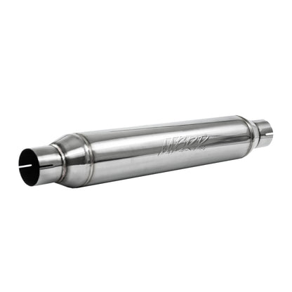 MBRP Universal Resonator Performance Muffler with 2.5-inch Inlet/Outlet - 22-inch Body, 26-inch Overall