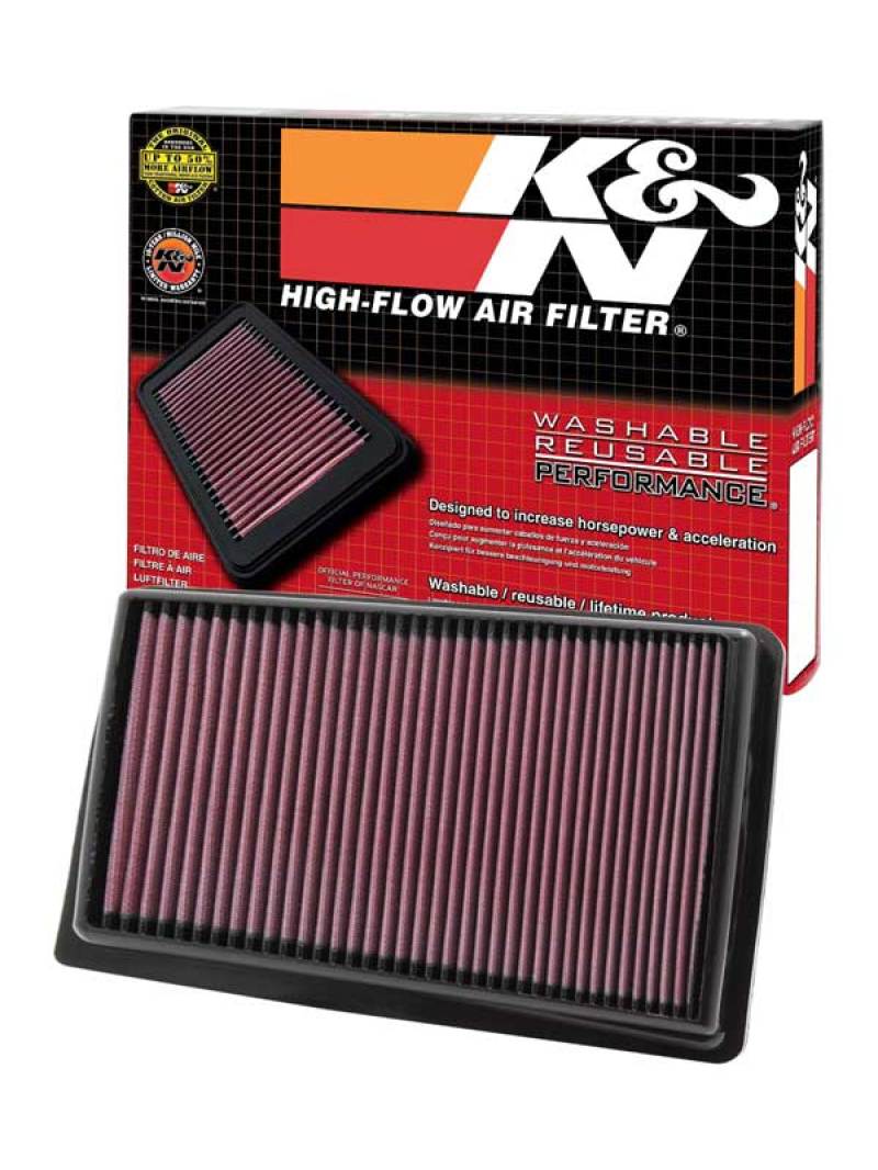 K&N Engineering High-Flow Drop-In Air Filter for Hyundai Genesis 4.6L V8