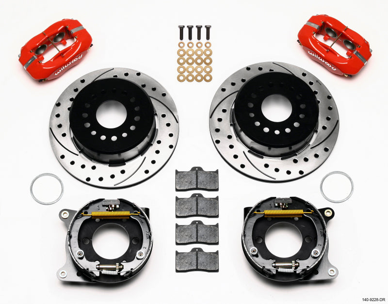 Wilwood Forged Dynalite P/S P-B Rear Disc Brake Kit for 2005-2014 Ford Mustang