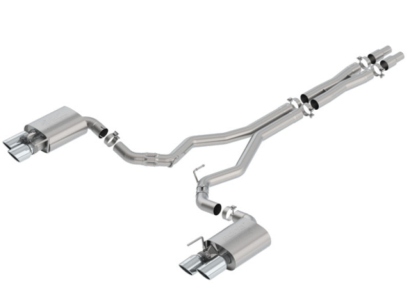 Borla ATAK Cat-Back Exhaust System for 2018-2023 Ford Mustang GT with Valves - 3 Inch Diameter