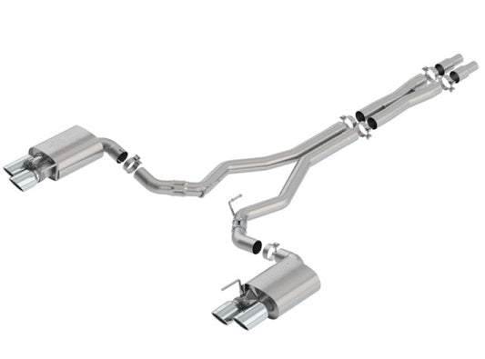 Borla ATAK Cat-Back Exhaust System for 2018-2023 Ford Mustang GT with Valves - 3 Inch Diameter