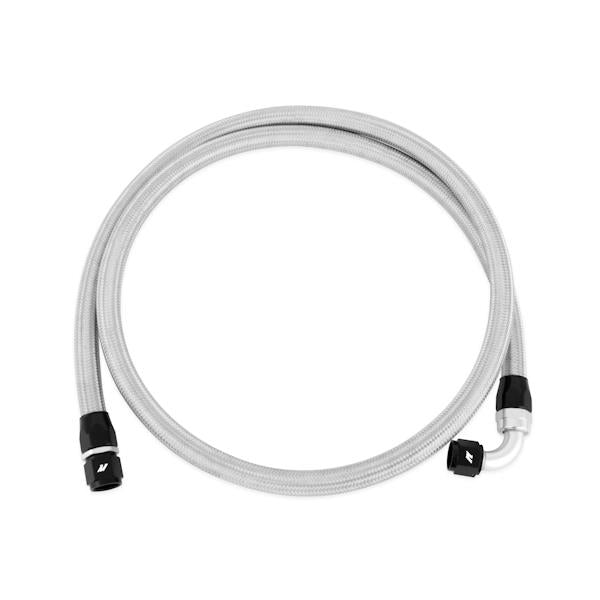 Mishimoto 6ft Stainless Steel Braided Hose with -10AN Fittings – Durable Oil, Fuel, and Water Line for Automotive Applications
