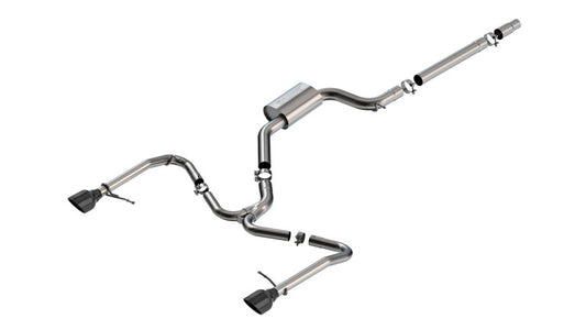 Borla 22-25 Volkswagen Jetta GLI S-Type Cat-Back Exhaust with 5-Inch Black Chrome Tips