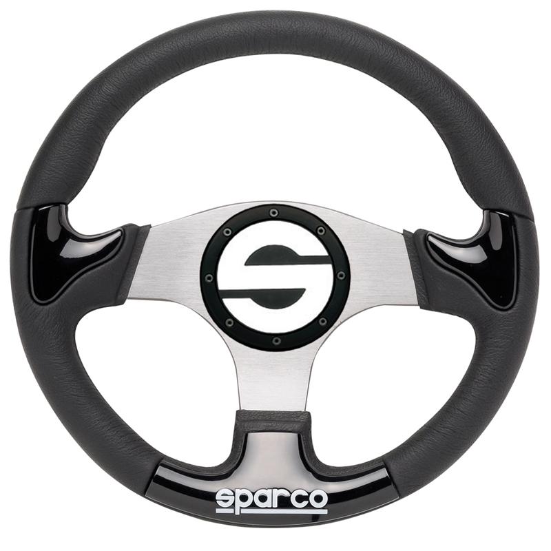 Sparco P 222 Black Steering Wheel - Automotive Performance Part