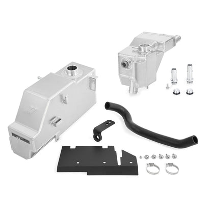 Mishimoto 2011-2019 Ford 6.7L Powerstroke Aluminum Degas Tank Kit – Natural Finish