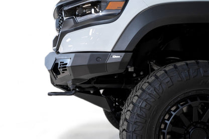 Addictive Desert Designs Bomber Front Bumper for Ram 1500 TRX (2021-2023) with Dual 20-Inch Light Bar Mounts