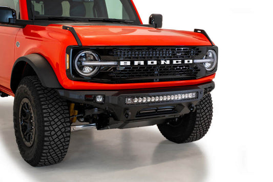 Addictive Desert Designs Stealth Fighter Front Bumper for 2021+ Ford Bronco with Mounts for 30-Inch Light Bar and Cube Lights