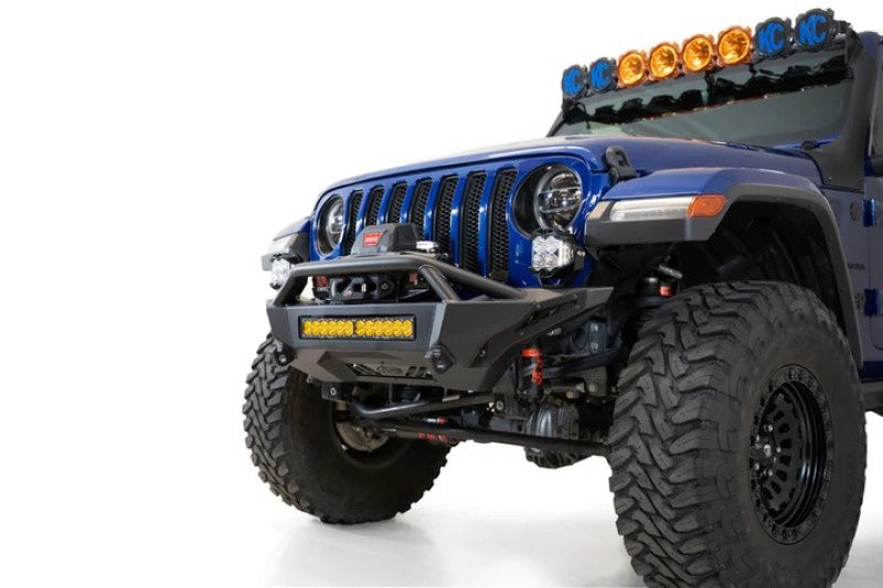Addictive Desert Designs Stealth Fighter Front Bumper for Jeep JL 2018-2023 with Winch and Light Bar Mounts