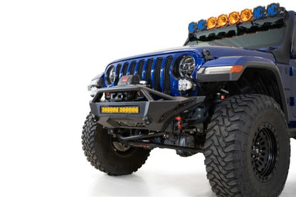 Addictive Desert Designs Stealth Fighter Front Bumper for Jeep JL 2018-2023 with Winch and Light Bar Mounts