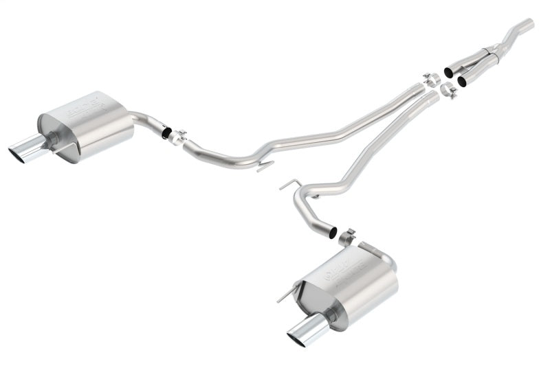 Borla Atak Cat-Back Exhaust System for 2015-2018 Ford Mustang 2.3L EcoBoost with 4-Inch Tips