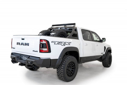 Addictive Desert Designs Stealth Fighter Chase Rack for Ram 1500 TRX (2021-2023) with 50-Inch Light Bar Mount in Hammer Black