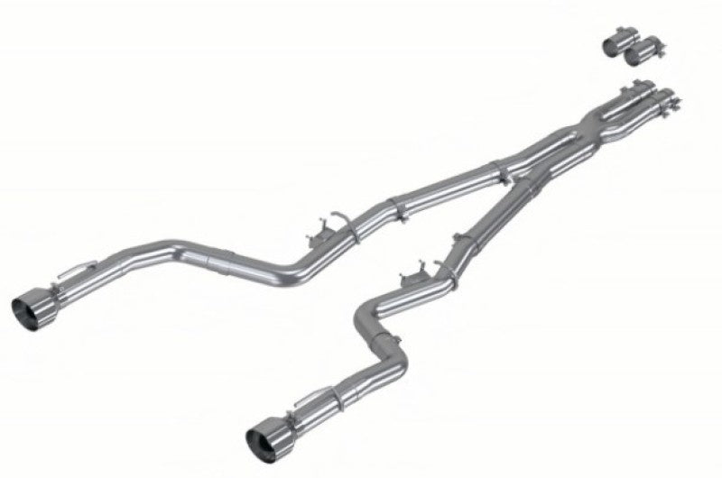 MBRP Armor Lite Series 17-21 Dodge Charger 5.7L/6.2L/6.4L 3-Inch Race Profile Cat-Back Exhaust System with Dual Tips