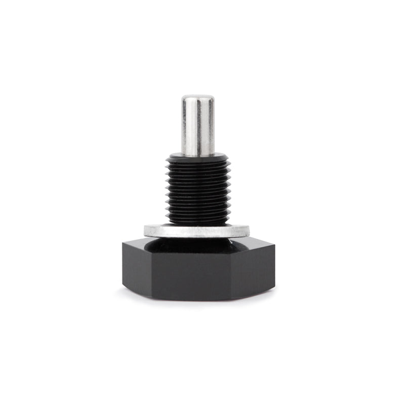 Mishimoto Magnetic Oil Drain Plug M12x1.75 Black – Engine Metal Fragment Collector for Ford, GM, Scion