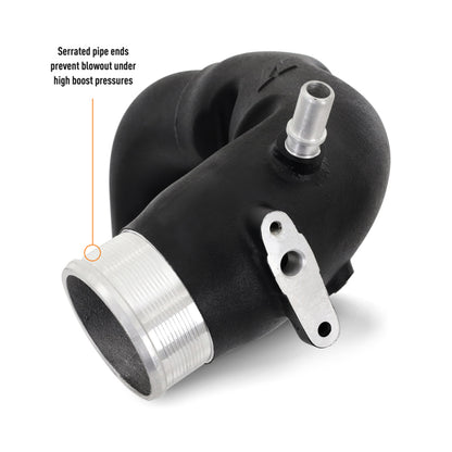 Mishimoto 21+ Ford Bronco 2.7L EcoBoost Intercooler Pipe Kit - Micro Wrinkle Black