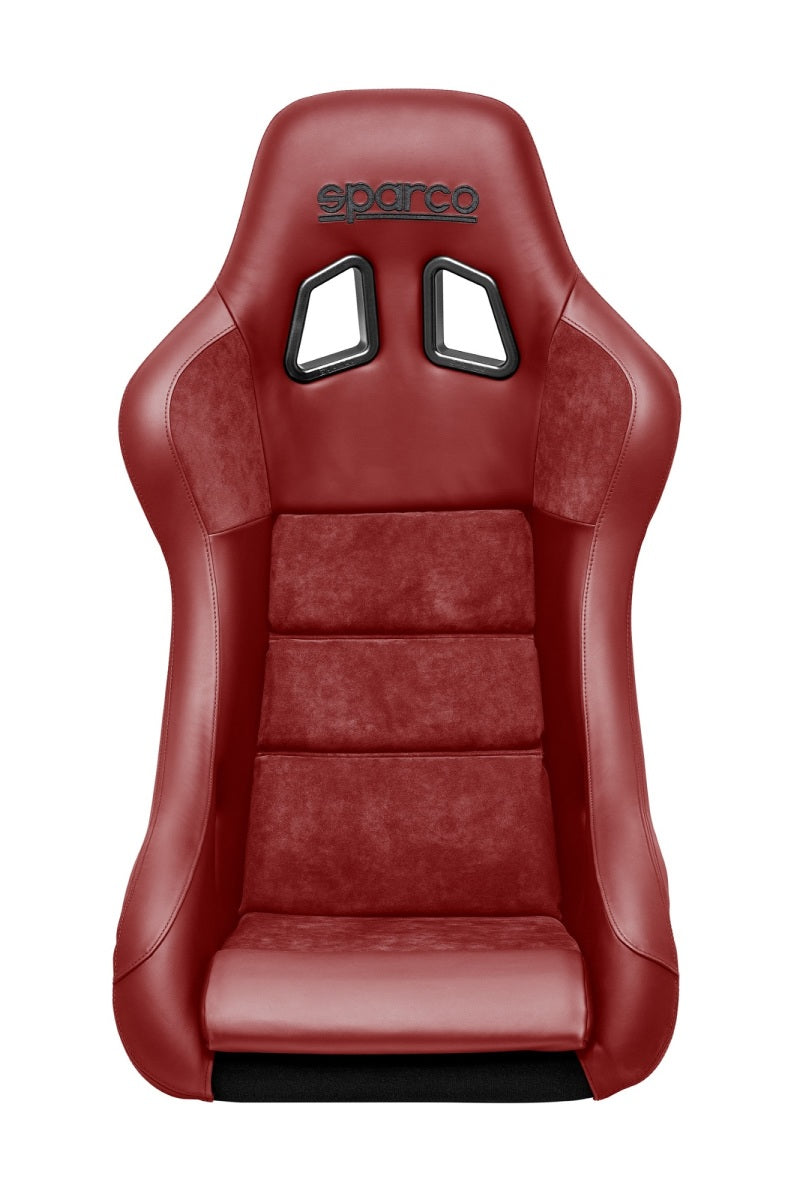Sparco QRT Performance Leather and Alcantara Red Seat with Side Mount 600QRT