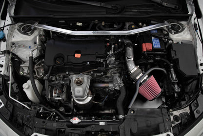 K&N Engineering 69-1510TC Silver Typhoon Cold Air Intake System for Honda Civic 2.0L L4 (2022-2024)