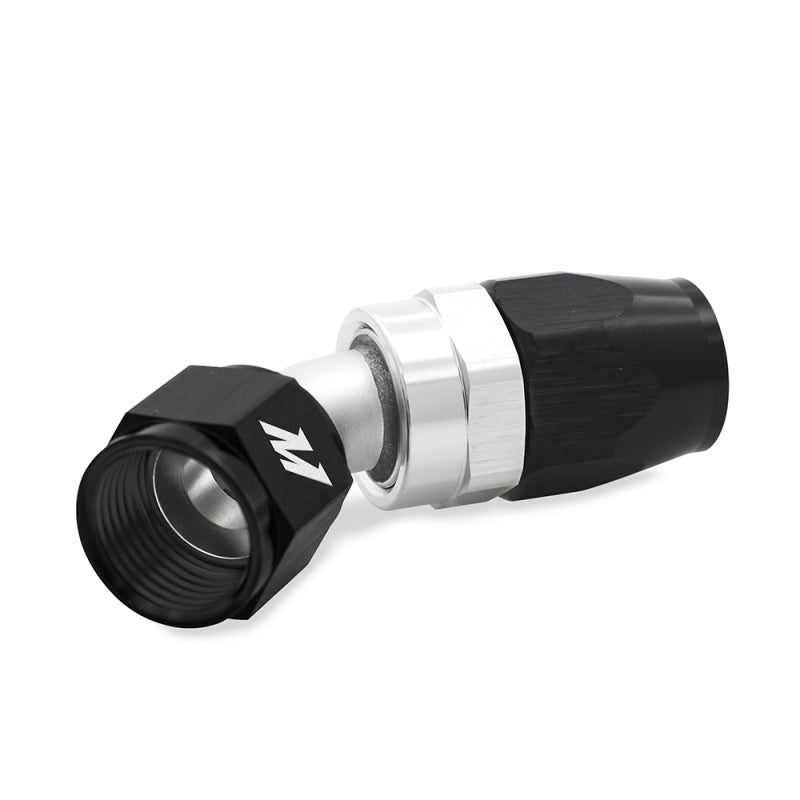 Mishimoto Aluminum -10AN 45 Degree Fitting - Black | Automotive Fluid Line Connection