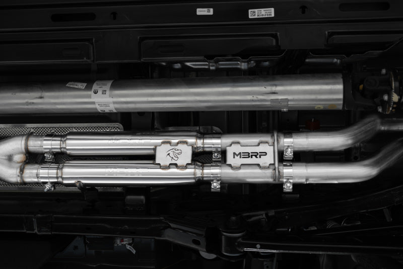 MBRP Armor Pro Series Cat Back Exhaust System for Ram 1500 with Dual Split Rear Exit and Carbon Fiber Tips