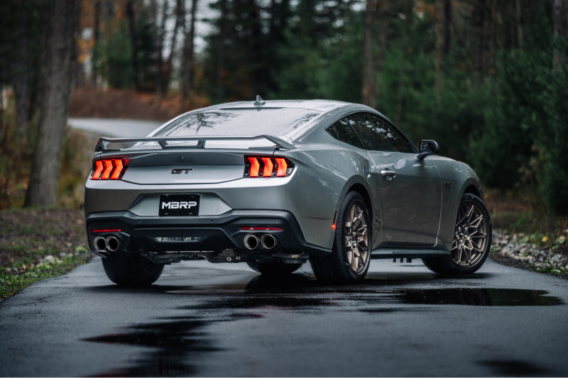 MBRP Armor Lite Series 2024+ Ford Mustang 5.0L Dual Split Cat-Back Exhaust System with Quad Tips