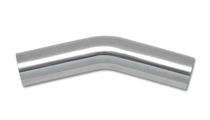 Vibrant 3-inch O.D. Universal Aluminum Tubing with 30 Degree Bend - Polished Finish