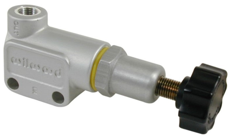 Wilwood Proportioning Valve - Knob Adjust M10x1 BBF Inlet & Outlet for Precise Brake Pressure Control