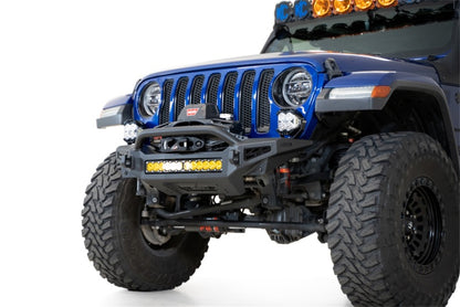 Addictive Desert Designs Rock Fighter Front Bumper for Jeep JL 2018-2023 with Light Mounts and Winch Compatibility