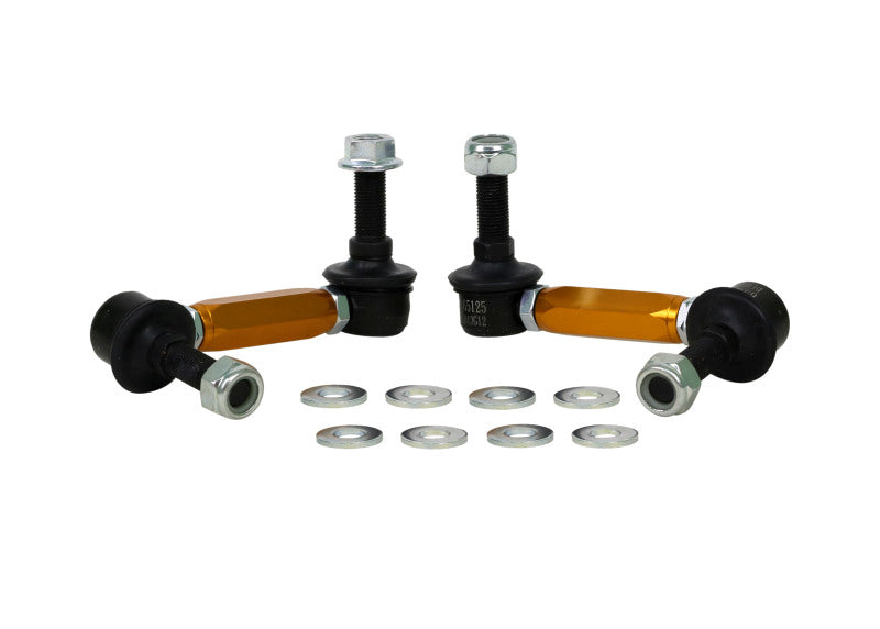 Whiteline KLC180-115 Universal Heavy Duty Adjustable Steel Sway Bar Link for Land Rover LR3 and LR4