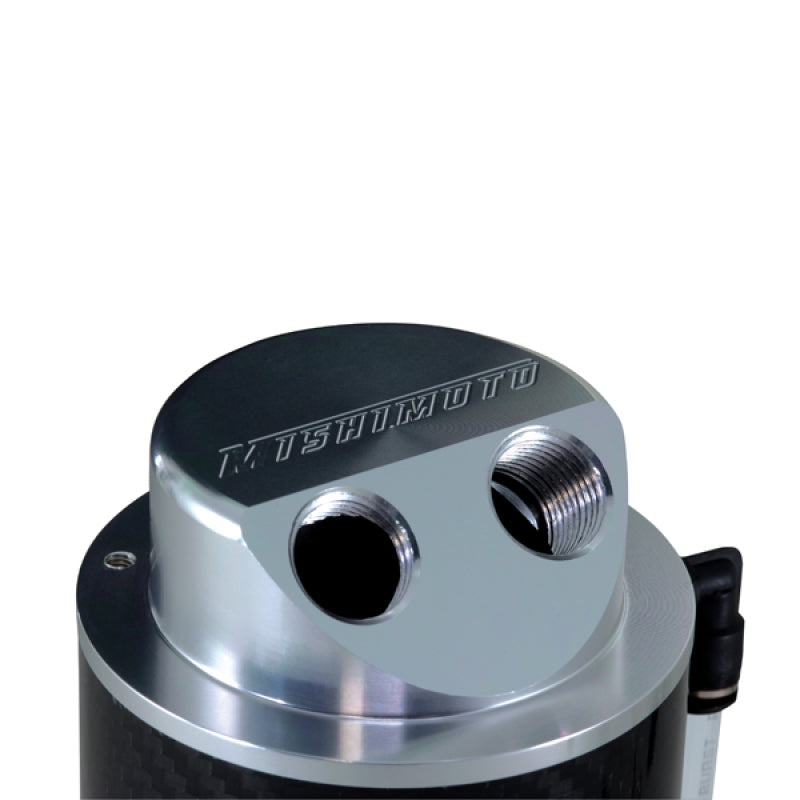 Mishimoto Carbon Fiber Oil Catch Can with 10mm Fittings – Engine Oil Separator for Performance Vehicles