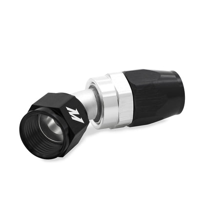Mishimoto Aluminum -10AN 45 Degree Fitting - Black | Automotive Fluid Line Connection