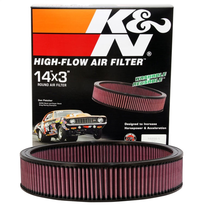 K&N Engineering E-1650 High-Flow Reusable Air Filter for Mercedes-Benz and GM Vehicles