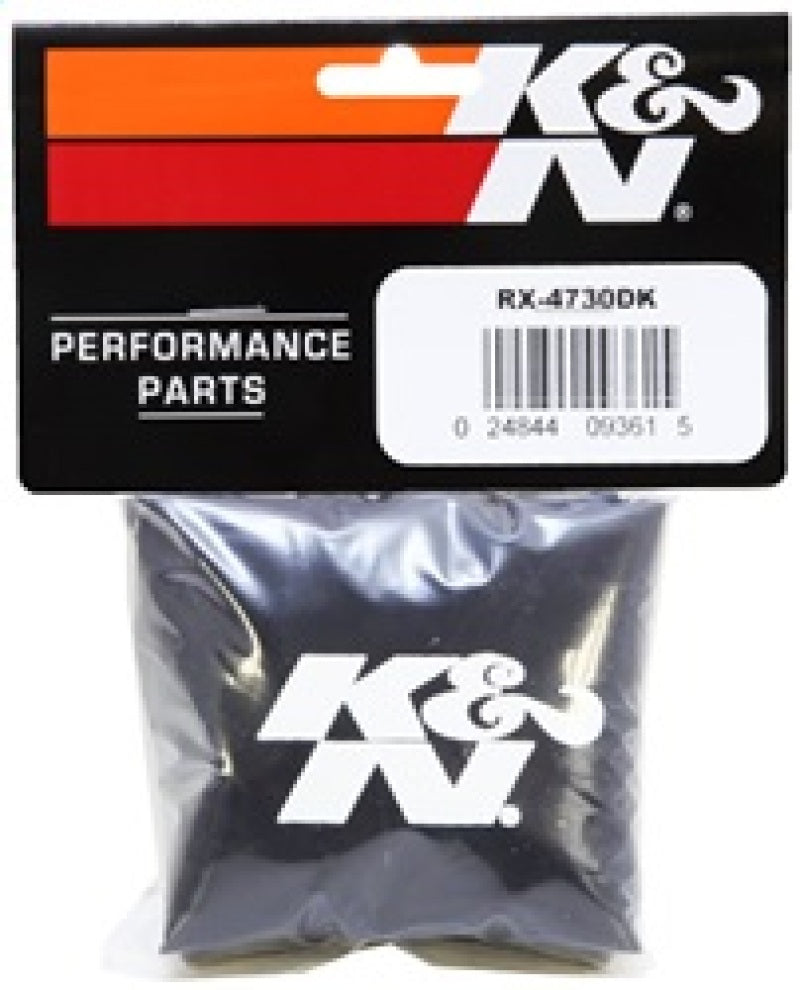 K&N Engineering Drycharger Air Filter Wrap Black RX-4730 for Enhanced Water Resistance