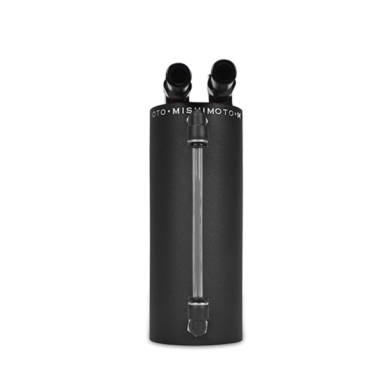 Mishimoto Small Aluminum Oil Catch Can - Wrinkle Black for Automotive Performance
