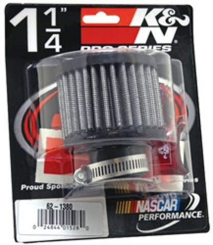 K&N Engineering 62-1380 Rubber Base Crankcase Vent Filter with 1.25-inch Flange